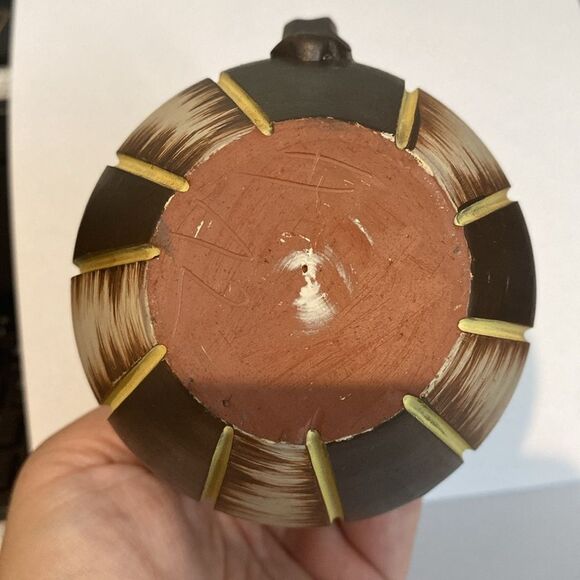 Eiwa Vase 5” Tall Hand Painted German Decorative Vintage Piece - Picture 7 of 8